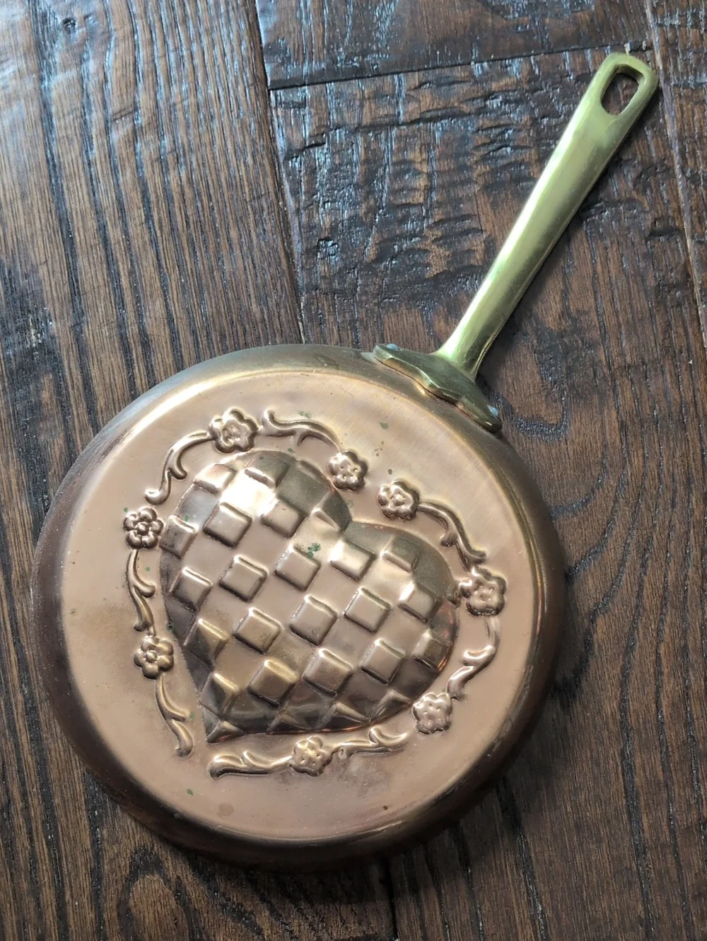 Vintage copper checkered